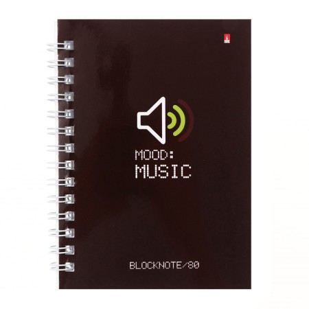 A6 notebook, 80 sheets on the crest, cover of laminated cardboard, mix-11