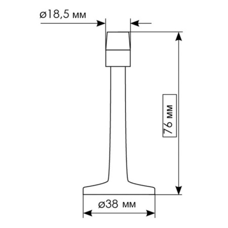 Morelli DS2 BN door limiter, Black nickel color-1
