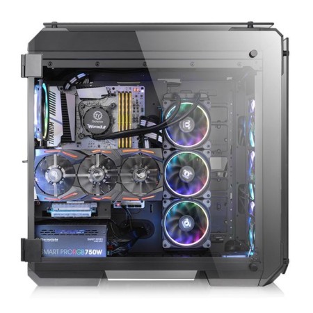 The housing Themaltake View 71 TG Black without BP ATX 9x120mm 4x140mm 2xusb2.0 2xusb3.0 Audio Bot 107042-3
