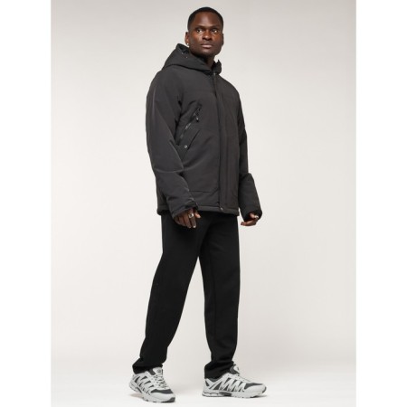 Male jacket, size 52, black color-10