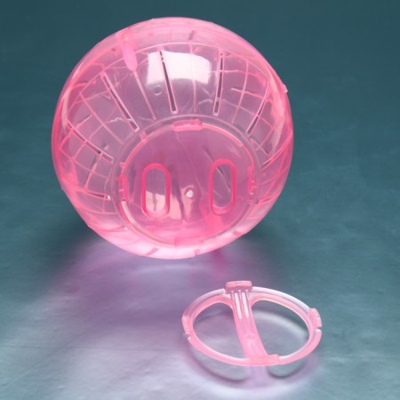 A ball for rodents on a metal base, 12 cm, pink-6