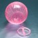 A ball for rodents on a metal base, 12 cm, pink