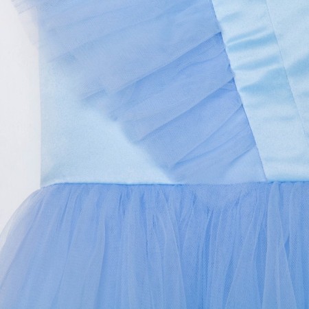 Elegant children's dress KAFTAN, size 30 (98-104 cm), blue-8