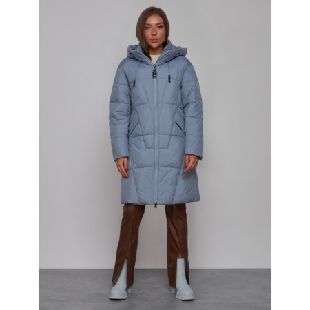 Coat insulated winter female, size 46, blue color