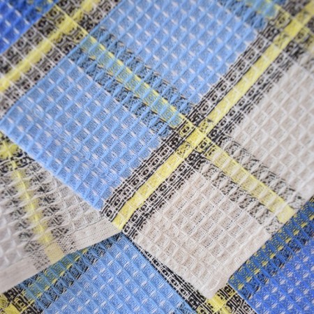Waffle towel, col. Multi 30x60cm, 230 g/m, HL100%-2