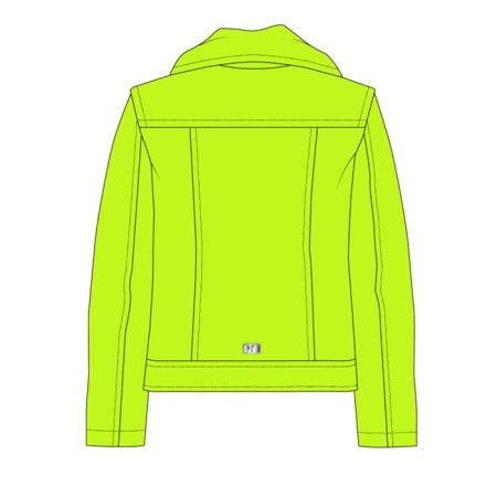 Eco -leather jacket for PlayTode girl, height 116 cm-11