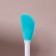 Brush for masks, bilateral, silicone, 14.8 cm, turquoise color
