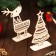 A set of decorative stands "Deer and Christmas tree", 2pcs, 160 x 140 mm, 160 x 90 mm