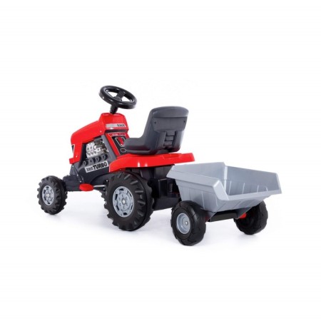 Pedal machine for children "Turbo", with a semi -trailer-1