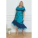 Female dress, size 62, turquoise color