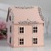 Family Bank "House No. 2", 24.5x24x28 cm, white-powder