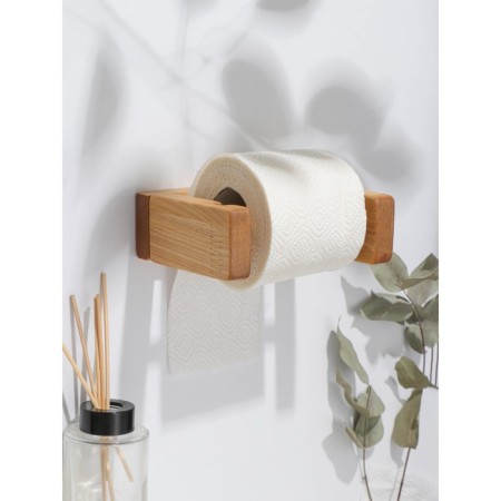 Toilet paper holder, 15 × 5 × 12 cm, birch