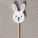 Skewers of the valve "Easter bunnies", 12 cm, set 25 pcs