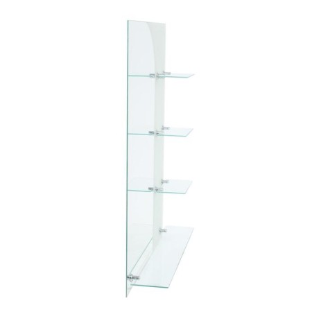 Mirror, wall, with sandblasting graphics, with shelves, 60 × 80 cm-7