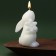 Candle -shaped “bunny”, without aroma, 5 x 5.5 x 9.5 cm.