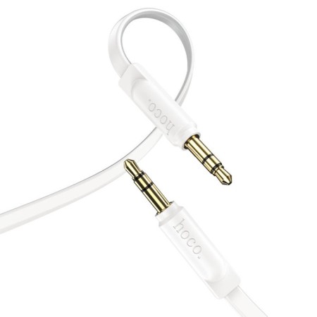Hoco UPA16, Jack 3.5 mm (M) - Jack 3.5 mm (M), 1 m, tp, white