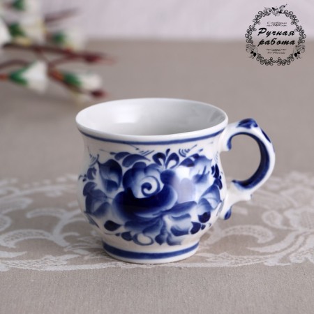 Cup "Coffee", 9 × 9 × 6 cm, gzhel-4