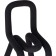Garden Metal Metal Metal Carcass/Fabric, Black 35x48x78 cm