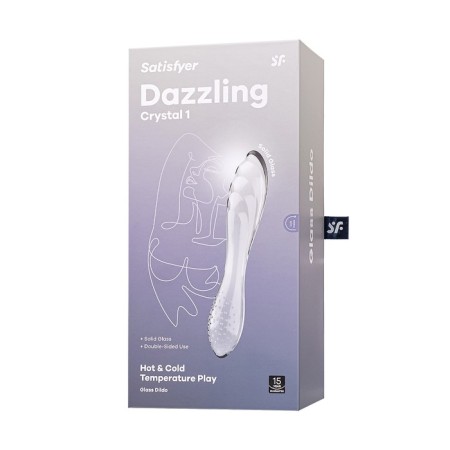 Satiffyer dazzling Crystal 1, 18.5 cm, glass, transparent bilateral-6