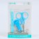 Children's manicure set, 3 subjects: scissors, saw, niceps, from 0 months, color of blue