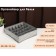 Organsiser for storing linen "Simetro", 24 cells, 32 × 32 × 10 cm, color gray color