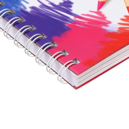 A5 sketchbook, 80 sheets on the crest along the long side of the "color", solid cover, block 100 g/m²-2