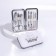 Manicure set "Meow", 7 objects, white color