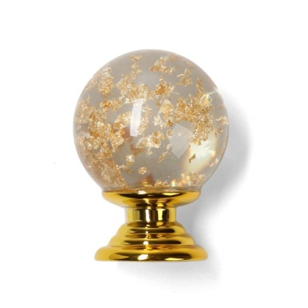 Handle button Cappio PK106, D = 25 mm, plastic, color gold-3