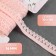 Gum is openwork, 14 mm, 10 ± 1 m, pink color
