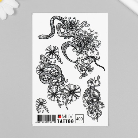 Tattoo on the body "h/b snake" 10x15 cm