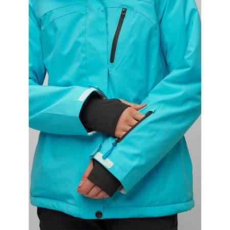 Ski suit female, size 42, blue color-6
