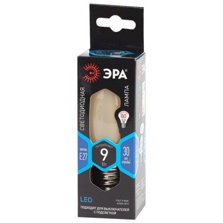 Filament era “candle”, 9 watts, E27, 790 lm, 4000k, white glow-1