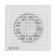 Explosive fan "Cosmetic" B100VK-Ooksh, D = 100 mm, 144 m³/h, with turn off, Obvo valve, under