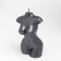 Figure candle "Women's torso", 4x6x10 cm, wet asphalt