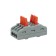 Terminal of QMS 222-423 Passage 3 poles (0.08-4 mm²), gray (25 pcs./Union) rexant