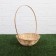 Wicker basket, bamboo, natural color, low
