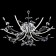 LED chandelier with crystal Bianka, LED tape, SMD, 65x65x23 cm