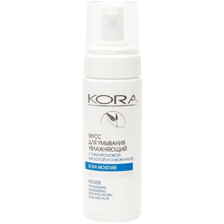 Mousse Kora for washing, moisturizing, 160 ml