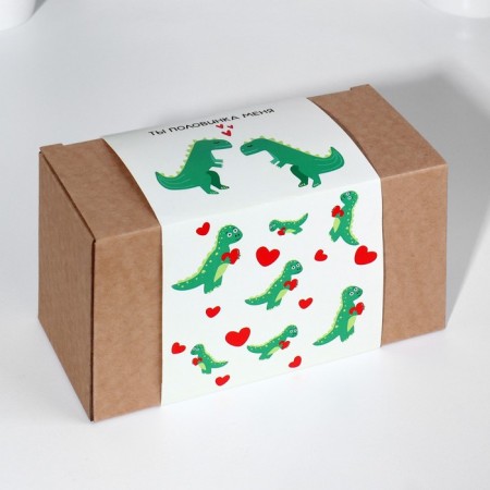 Set of paired mugs sublimation "dinosaurs", with application-1