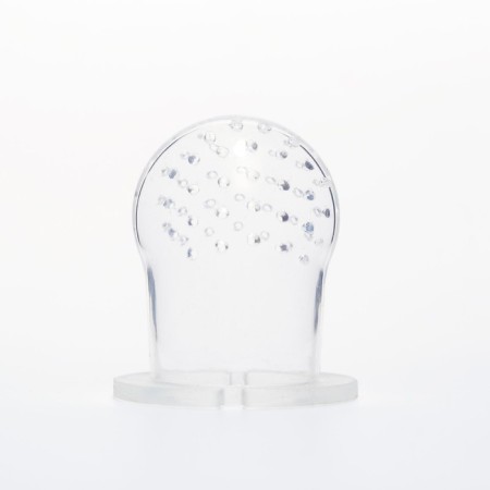 Nibbler with silicone mesh, rotating piston, raspberry color-4