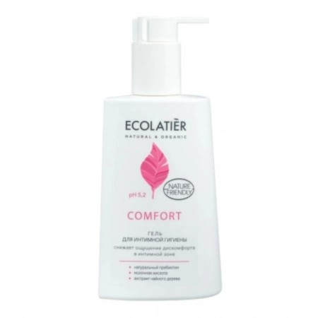 Ecolatier Comfort, PH5.2, 250 ml intimate hygiene gel-1