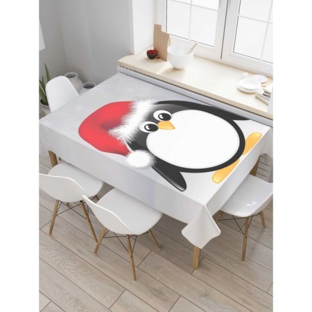 Penguin table tablecloth, rectangular, Saten, size 145x180 cm