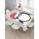 Penguin table tablecloth, rectangular, Saten, size 145x180 cm