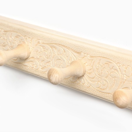 Ban "Classic" 7 hooks, linden, 65x2.5x6.5 cm Russian patterns-1