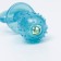 Chewing toy "nipple" Transparent, pp, 9.5 cm, blue