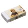 Rectangular white eraser in paper holder, dog, mix