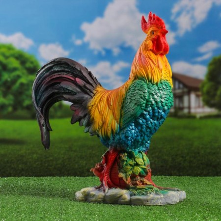 Garden figure "Medium Rooster" 45x35x15cm-3