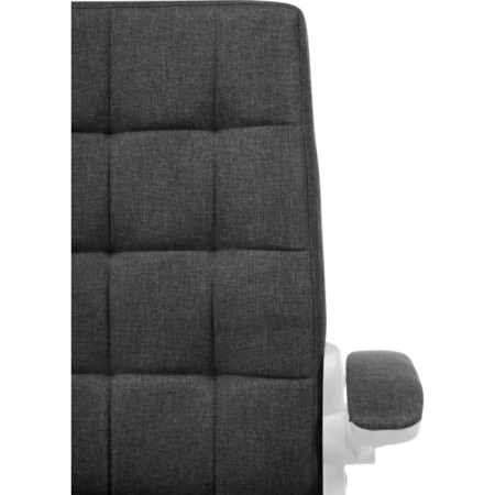 Computer chair Elga plastic/fabric, white/dark gray 63x59x96 cm-8