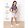 TOP for a girl with short sleeves on Generation ties, height 152 cm, purple color
