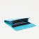 Women's wallet on the button, turquoise color